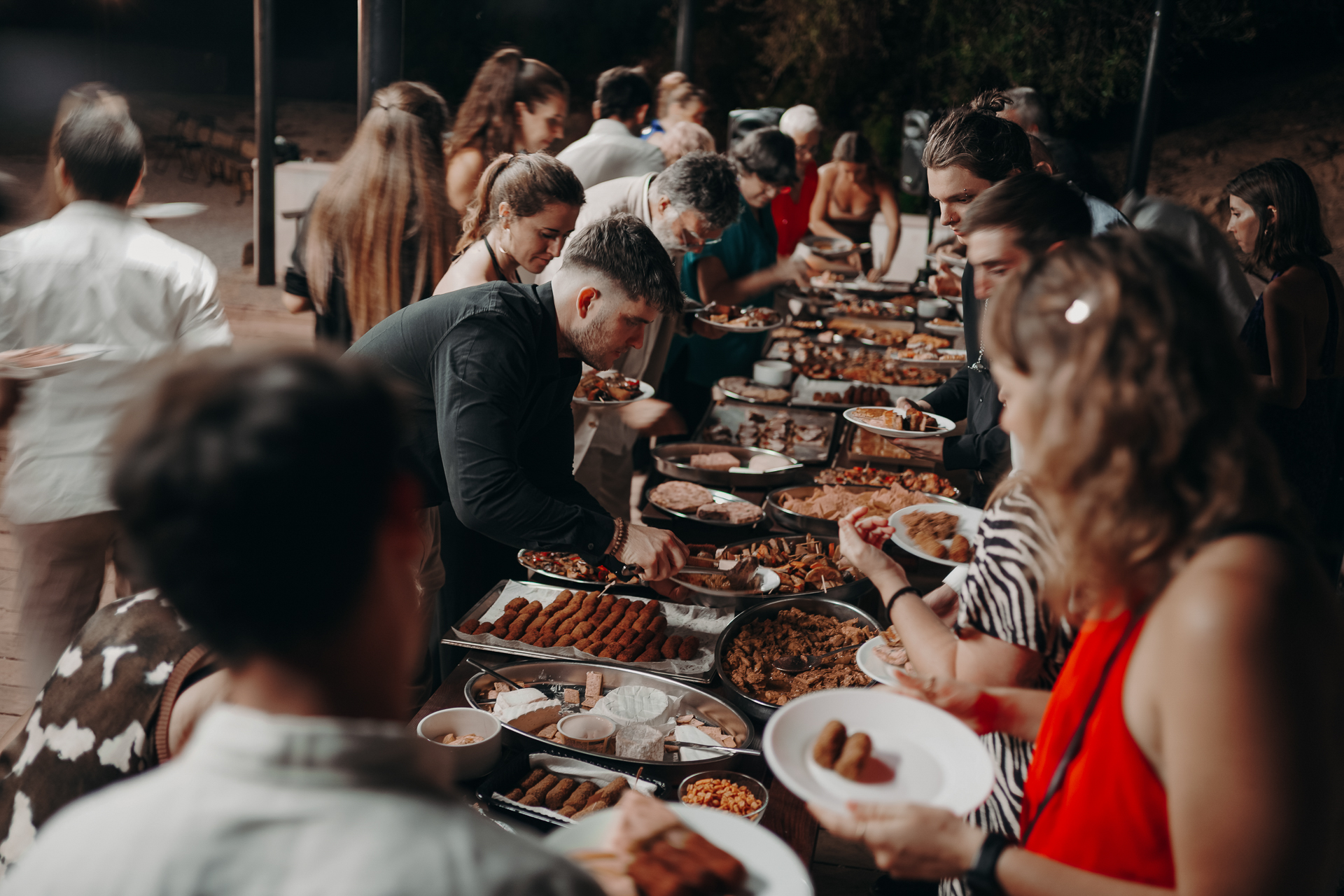 fotografia de bodas en barcelona, invitados de boda